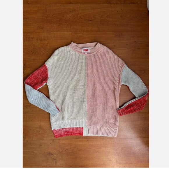 Solid & Striped The Max Asym Pullover Knit Sweater Marled Colorblock Top S NWOT - Picture 5 of 5